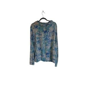 Rhoback Tie Dye Performance Hoodie sz XL Mens Green Blue Multicolor Extra Large